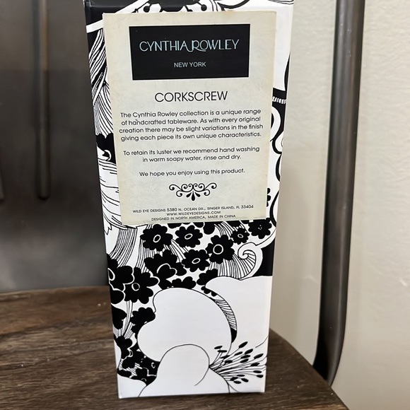 Corkscrew wine opener Cynthia Rowley bejeweled NIB - Picture 5 of 9